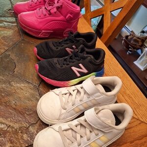 Adidas Black and Pink Sneakers Athletic Style